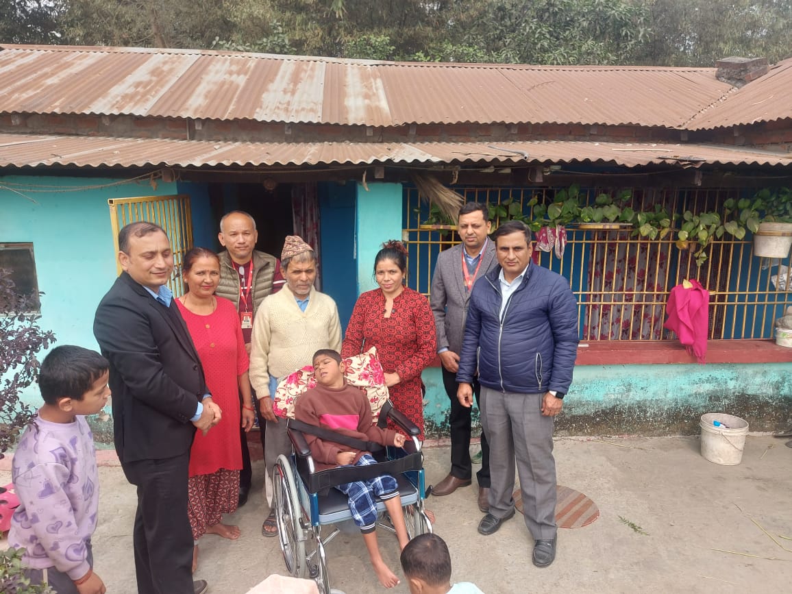 Wheel chair handover by Koshi Province Office